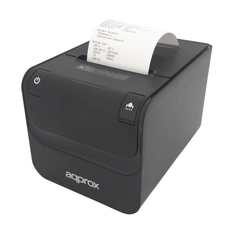 Impresora de Tickets Approx appPOS80USB+WIFI/ Térmica/ Ancho papel 80 y 58mm/ USB-WiFi-RJ11/ Negra