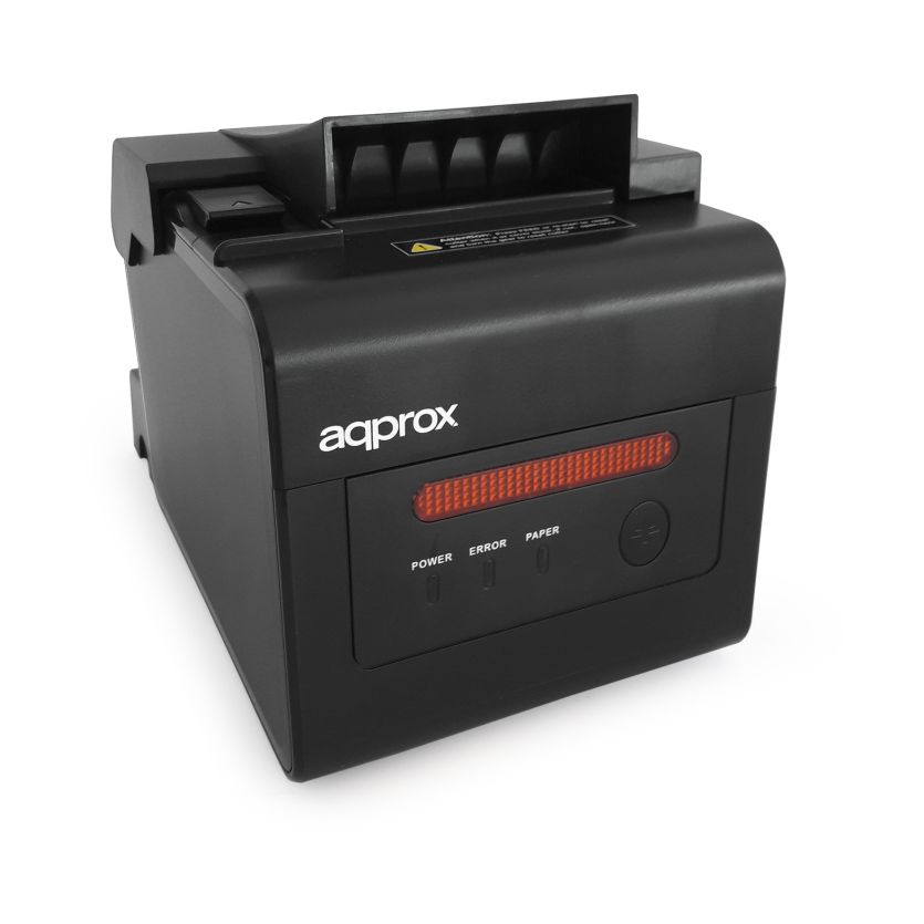 Impresora de Tickets Approx appPOS80WIFI+LAN/ Térmica/ Ancho papel 58 y 80mm/ USB-WiFi-LAN-RS232-RJ11/ Negra