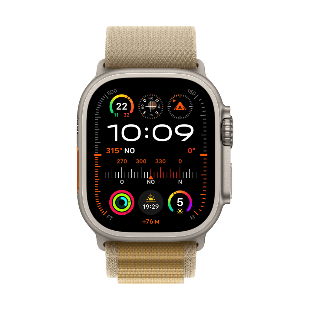 Apple Watch Ultra 2 GPS + Cellular 49mm Titanio con Correa Alpine Loop Canela - Talla M
