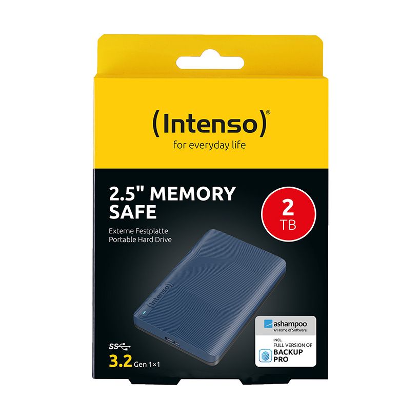 Intenso HDD Externo 6029585 2TB 2.5" USB 3.2 Azul