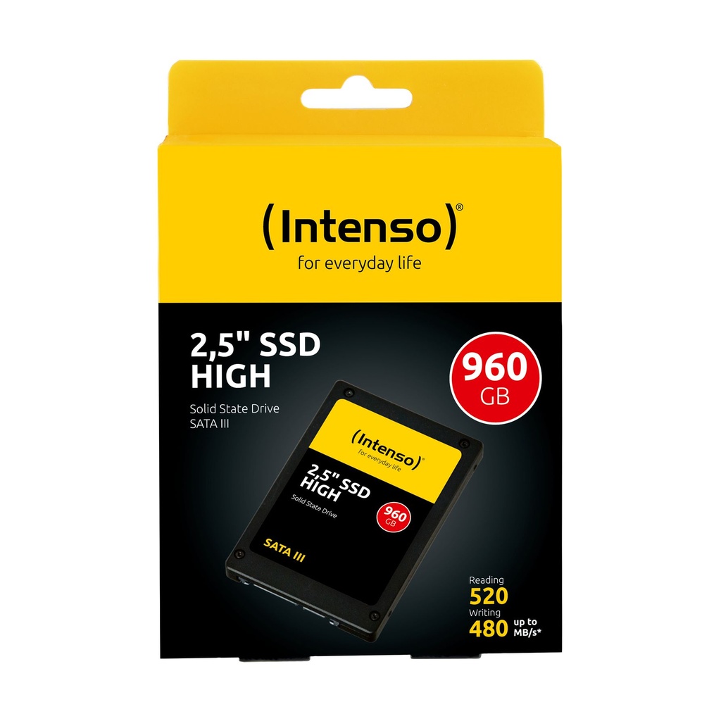 Intenso High, 960 GB, 2.5", 520 MB/s, 6 Gbit/s