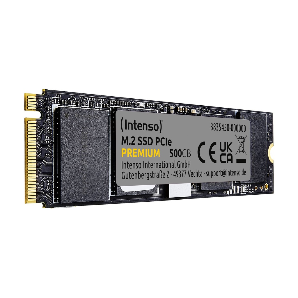 Intenso SSD 500GB Premium M.2 PCIe, 500 GB, M.2, 2100 MB/s