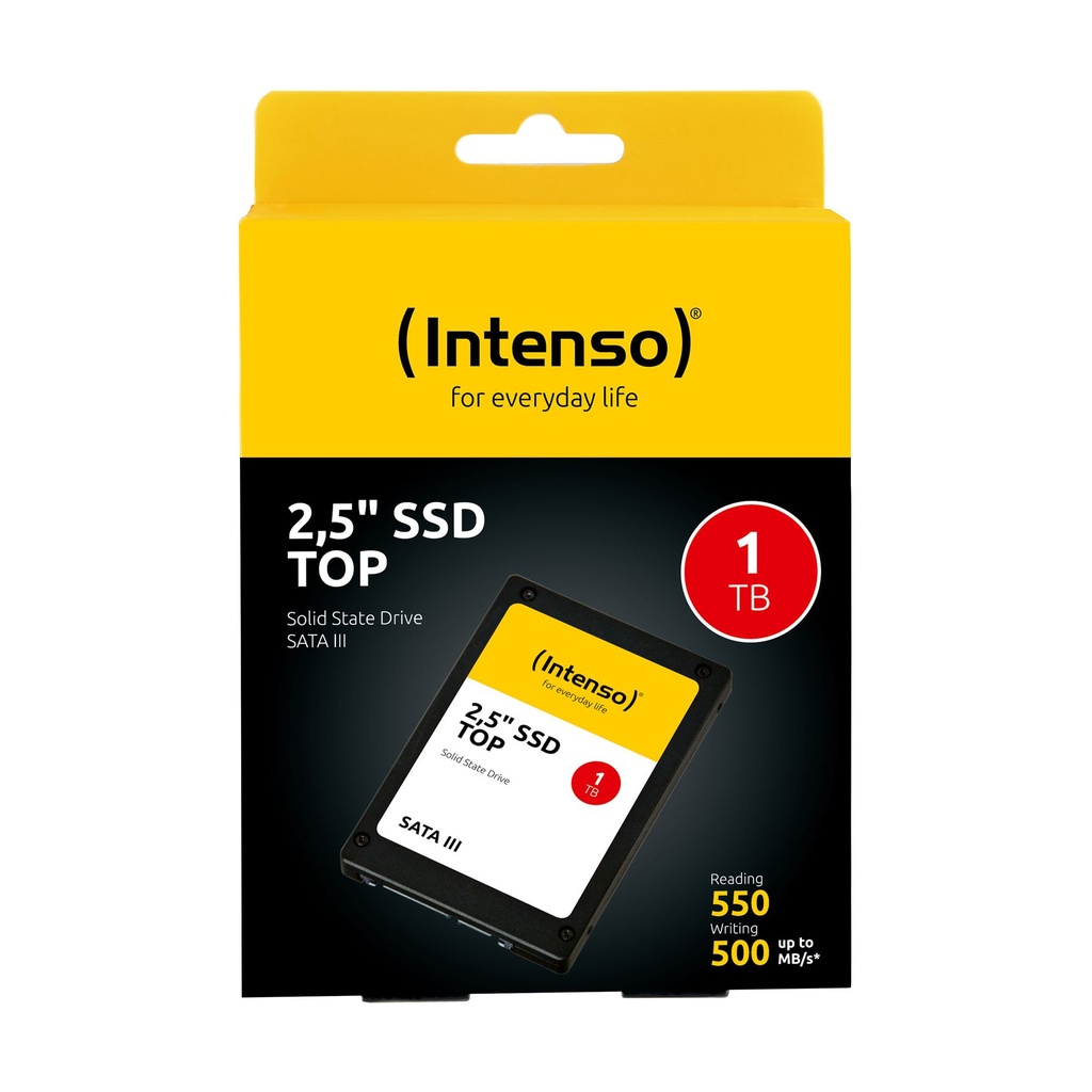 Intenso Top, 1 TB, 2.5", 550 MB/s, 6 Gbit/s