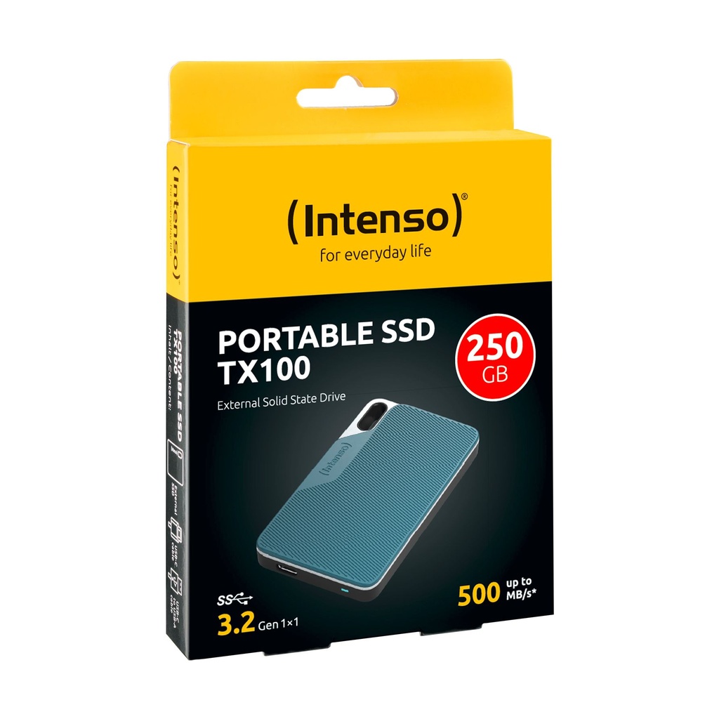 Intenso eSSD TX100 250Gb USB-C 3.2 Gen1 Blue