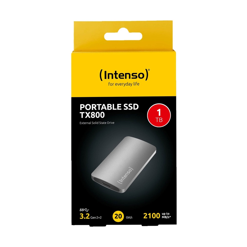 Intenso eSSD TX800 1Tb USB-C 3.2 Gen2 Anthracite