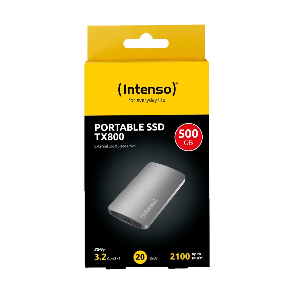 Intenso eSSD TX800 500Gb USB-C 3.2 Gen2 Anthracite