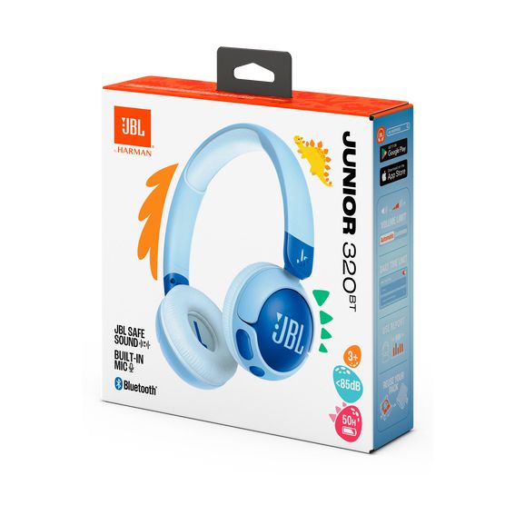 JBL Junior 320BT Azul - Auriculares inalámbricos para niños