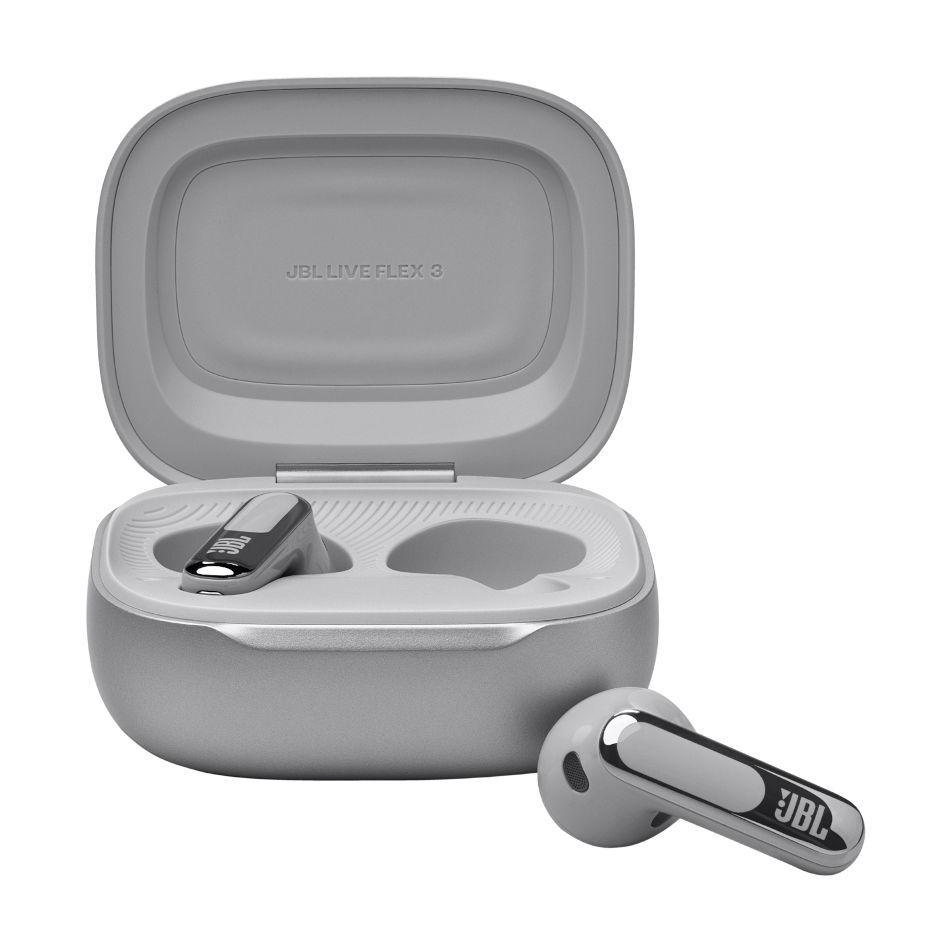 JBL Live Flex 3 Wireless In Ear Headsets Silver, JBLLIVEFLEX3SIL