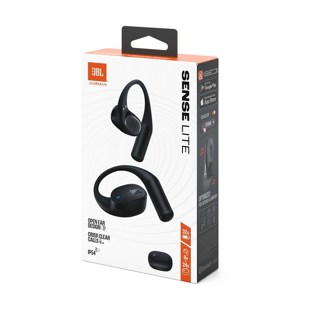 JBL Sense Lite True Wireless Open Earbuds Black, JBLSENSELITEBLK