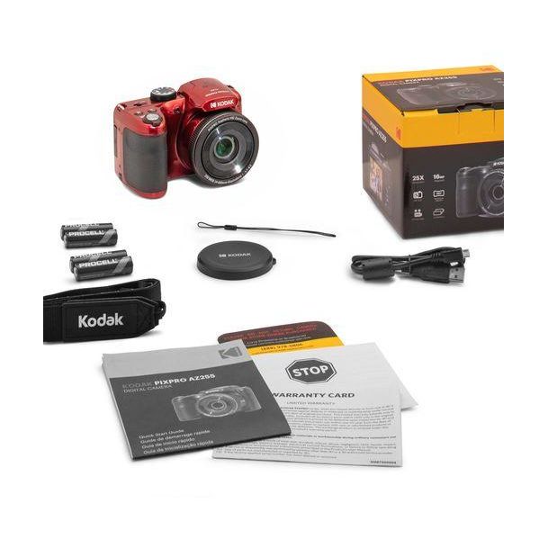KODAK AZ255 CAMERA DIGITAL RED