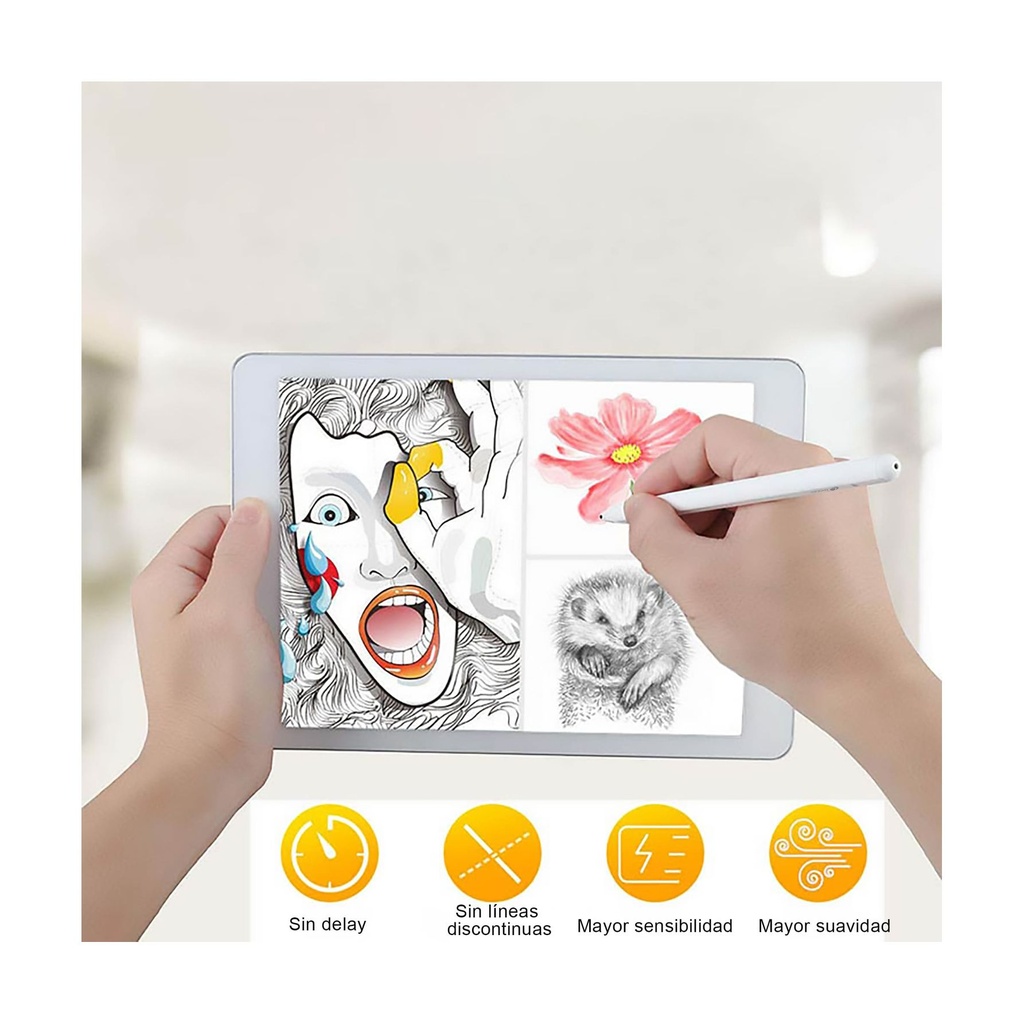 Lápiz Electrónico Leotec LESTP04W Stylus ePen Plus para Android, Apple y Windows/ Blanco