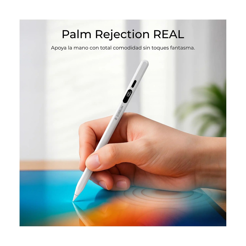 Lápiz Electrónico Subblim NoteFlow Pen para iPad/ Blanco