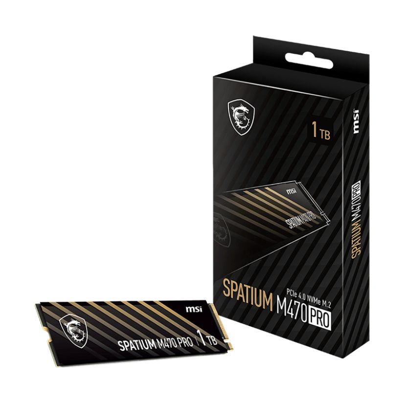 MSI Spatium M470 PRO PCIe 4.0 NVMe M.2 1TB, 1 TB, M.2