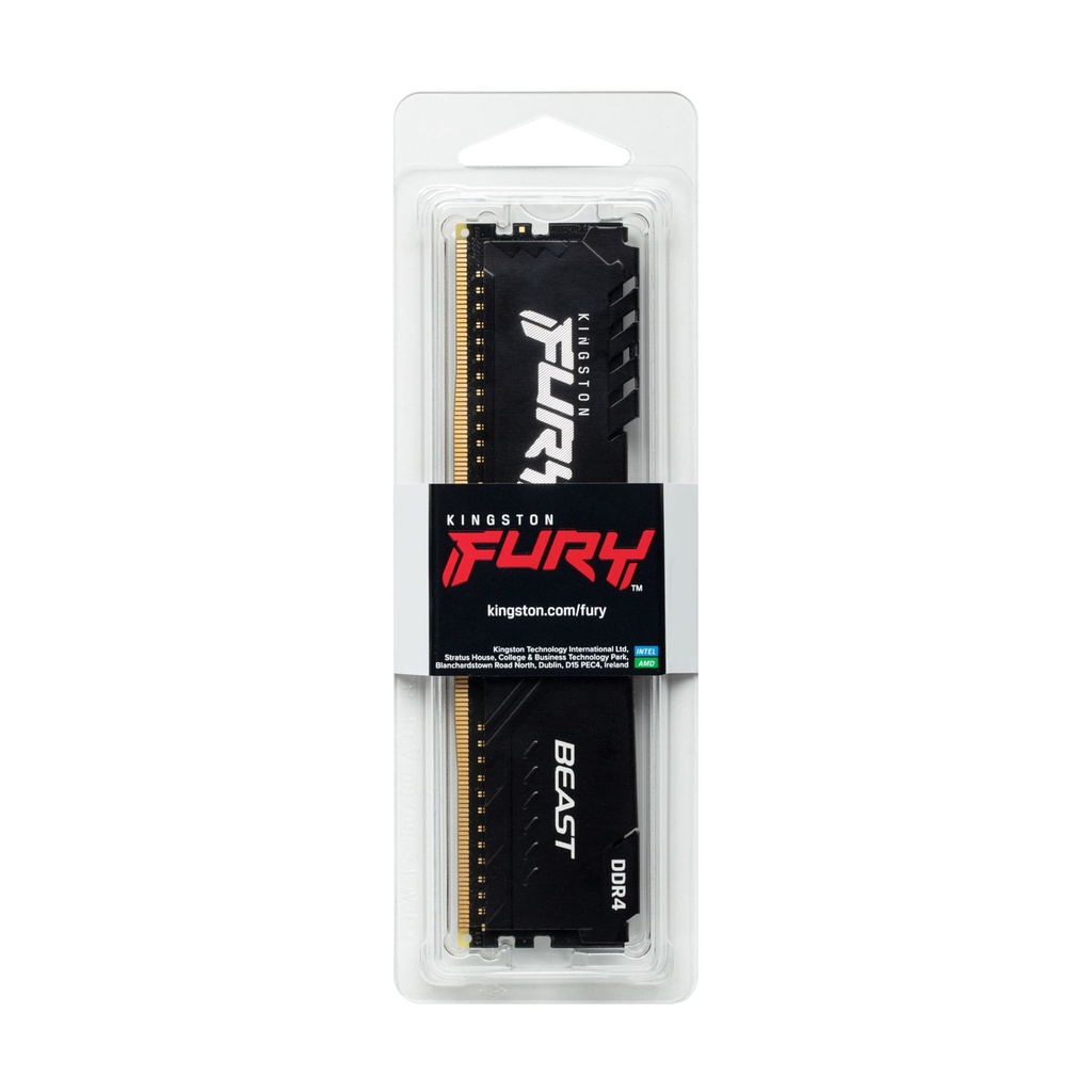 Kingston FURY Beast 16GB/ DDR4/ 3200MHz/ 1.35V/ CL16/ DIMM RAM Memory