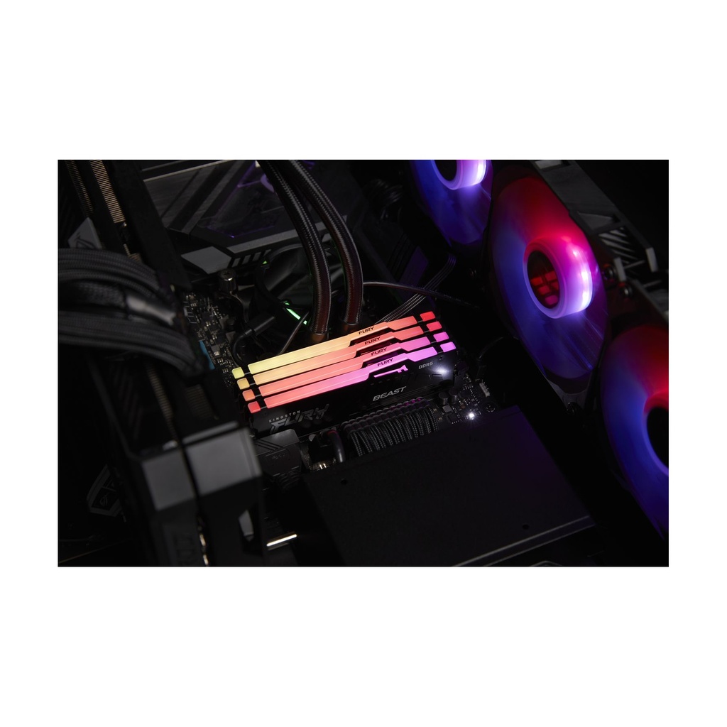 Kingston FURY Beast RGB 16GB/ DDR5/ 6400MHz/ 1.4V/ CL32/ DIMM RAM Memory