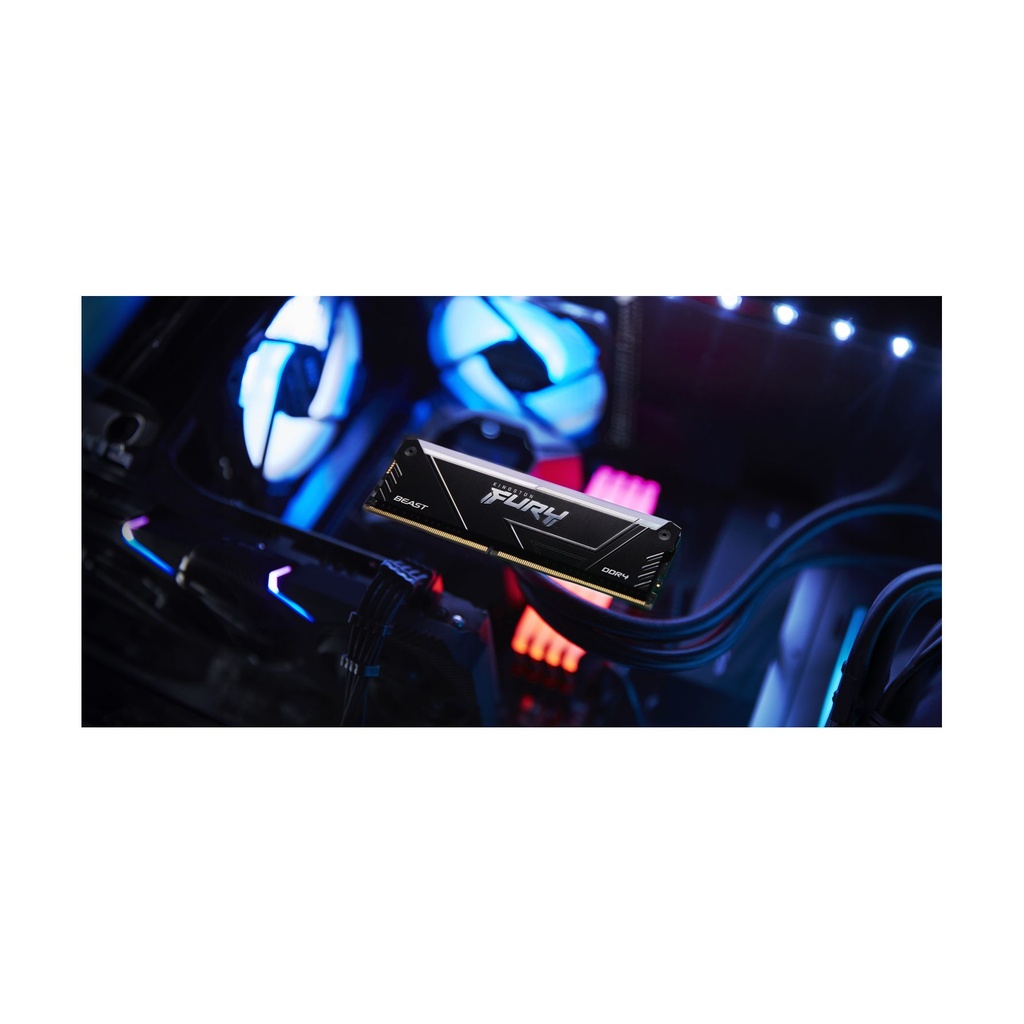 Memoria RAM Kingston FURY Beast RGB 2 x 16GB/ DDR4/ 3200MHz/ 1.35V/ CL16/ DIMM