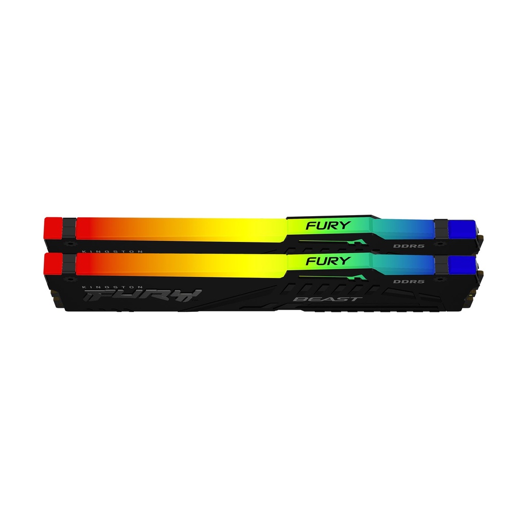 Memoria RAM Kingston FURY Beast RGB 2 x 16GB/ DDR5/ 6000MHz/ 1.35V/ CL36/ DIMM