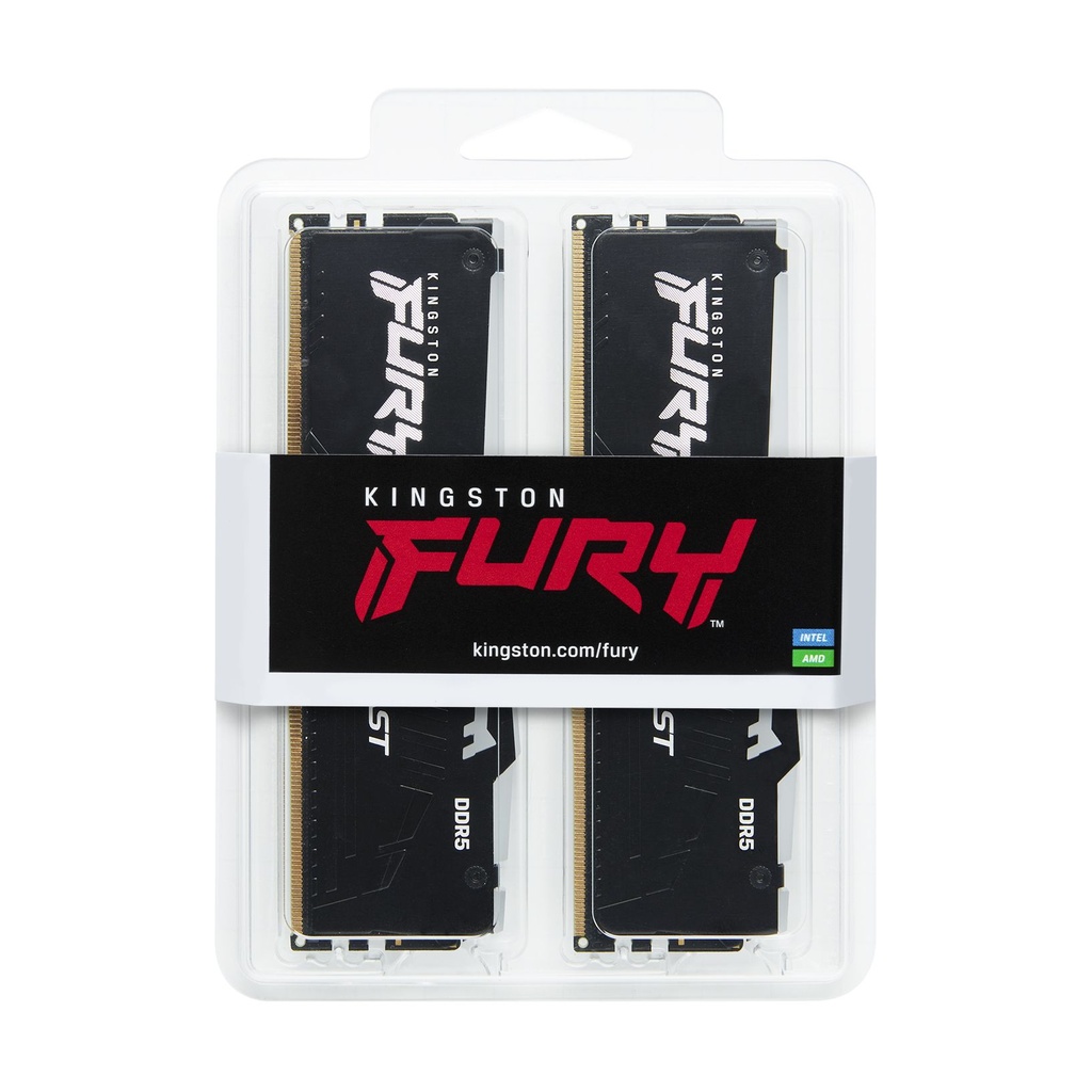 Memoria RAM Kingston FURY Beast RGB 2 x 16GB/ DDR5/ 6000MHz/ 1.35V/ CL36/ DIMM