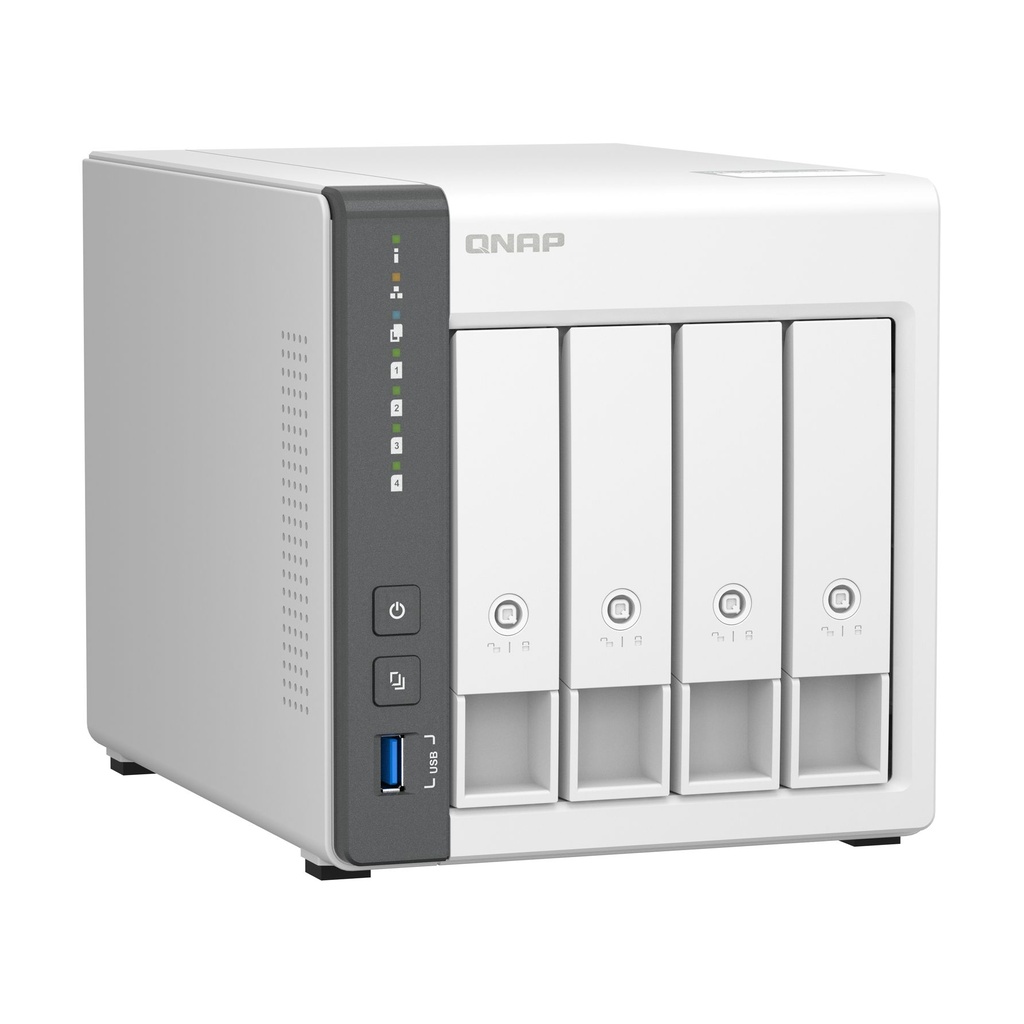 NAS QNAP TS-433-4G/ 4 Bahías 3.5"- 2.5"/ 4GB/ Formato Torre