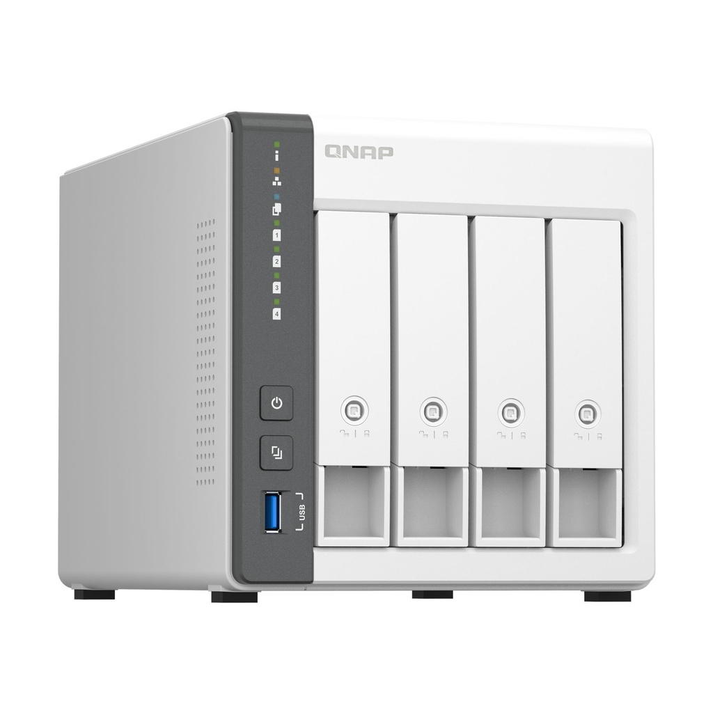 NAS QNAP TS-433-4G/ 4 Bahías 3.5"- 2.5"/ 4GB/ Formato Torre