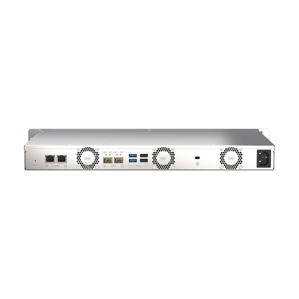 NAS QNAP TS-435XEU/ 4 Bahías 3.5"- 2.5"/ 4GB DDR4/ Formato Rack 1U