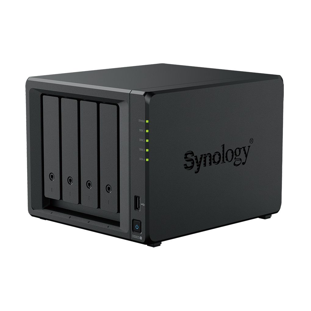 NAS Synology Diskstation DS925+/ 4 Bahías 3.5"- 2.5"/ 4GB DDR4/ Formato Torre