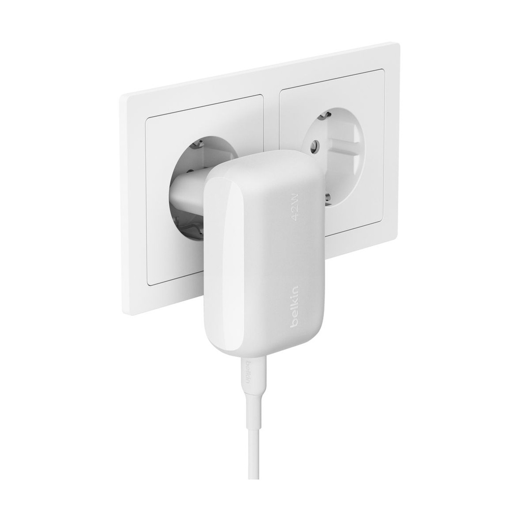 PD 42W PPS USB-C WALL CHARGER WHT