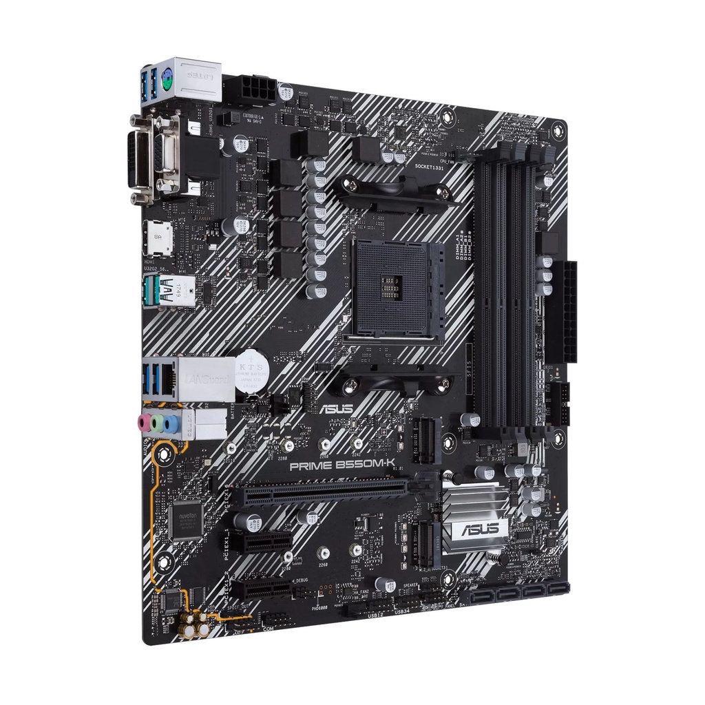 PLACA ASUS B550M-K AMD AM4 4DDR4 HDMI PCIE3.0 SATA1 USB3.2 MATX