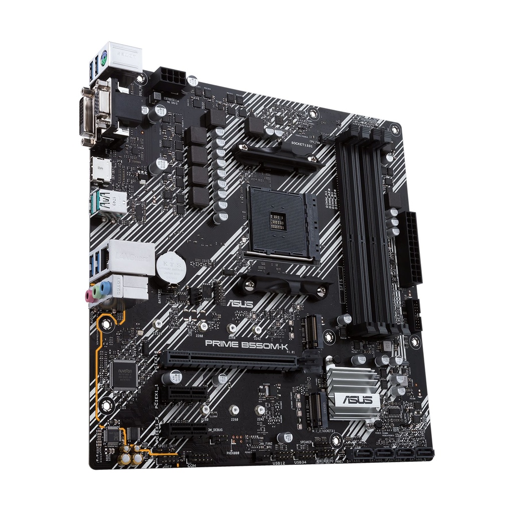 PLACA ASUS B550M-K AMD AM4 4DDR4 HDMI PCIE3.0 SATA1 USB3.2 MATX