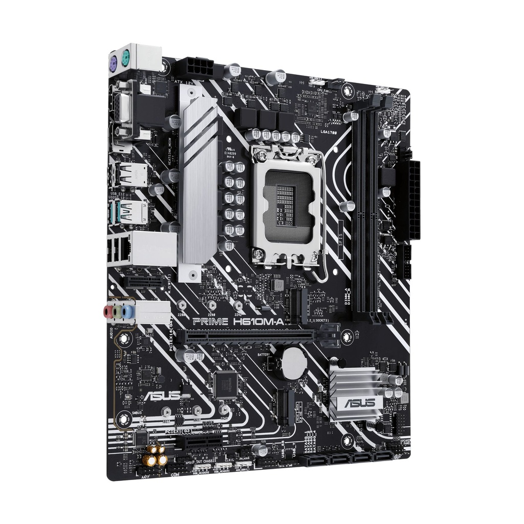 PLACA ASUS PRIME H610M-A-CSM INTEL1700 2DDR5 HDMI PCIE4.0 4SATA3 USB3.2 MATX