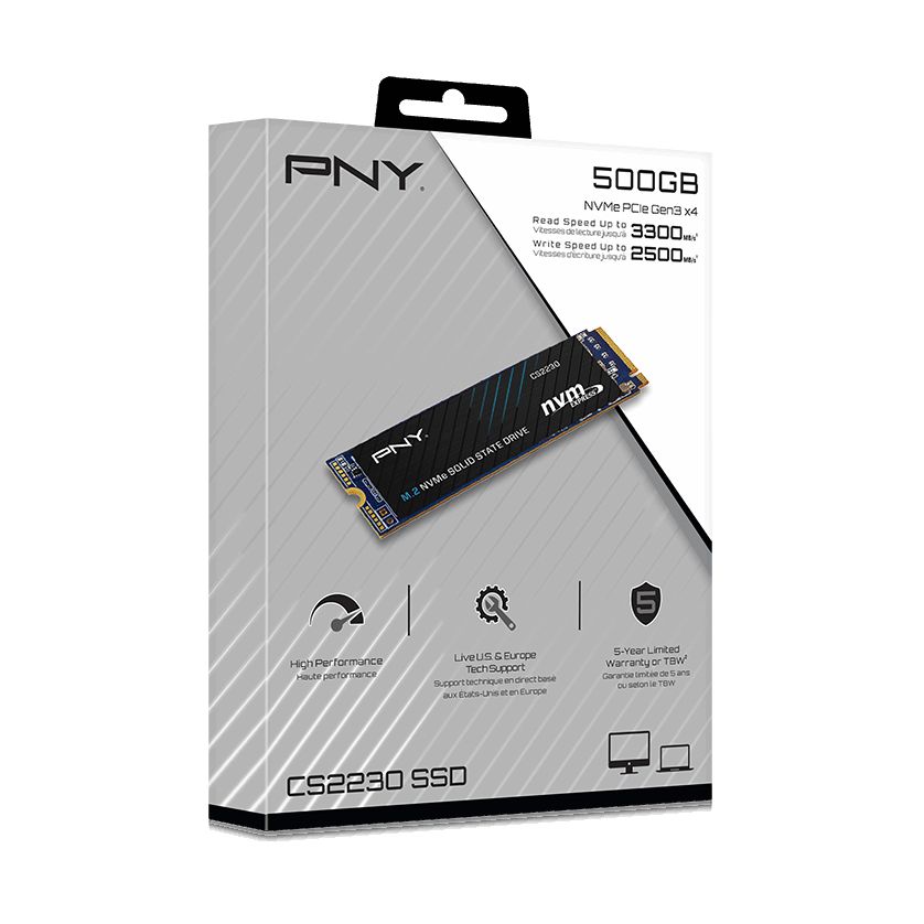 PNY CS2230, 500 GB, M.2, 3300 MB/s