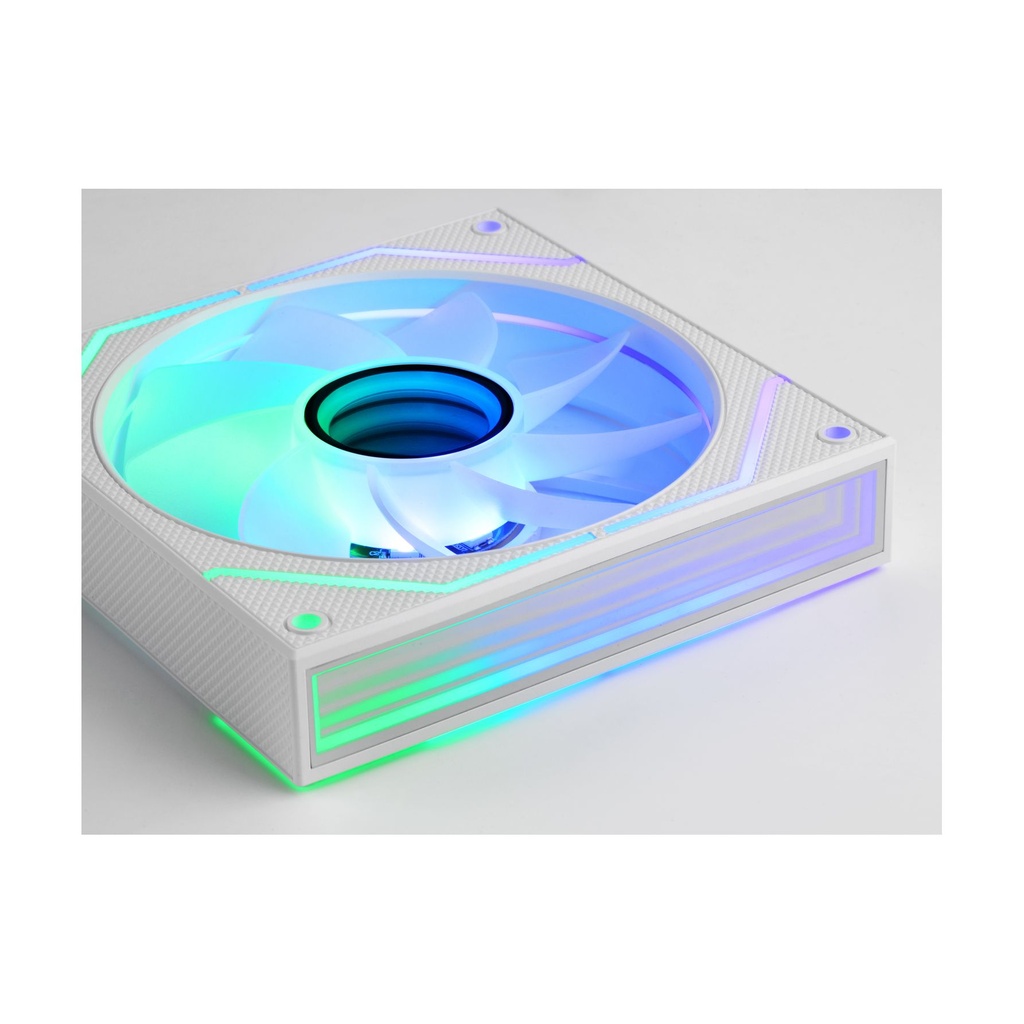 Pack 2 Ventiladores Mars Gaming MF-3DPROX2R/ 12cm/ ARGB/ Blancos