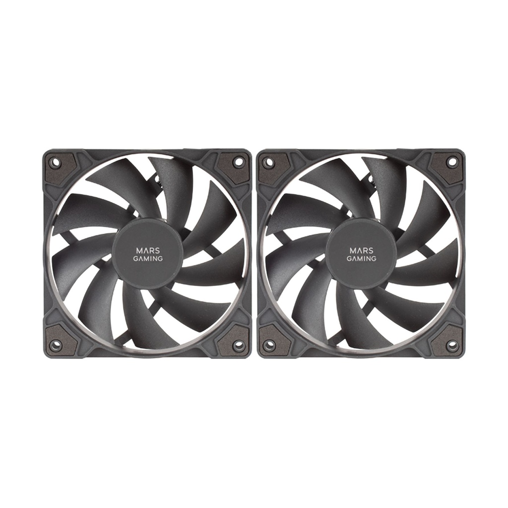 Pack 2 Ventiladores Mars Gaming MF-PROX2/ 12cm
