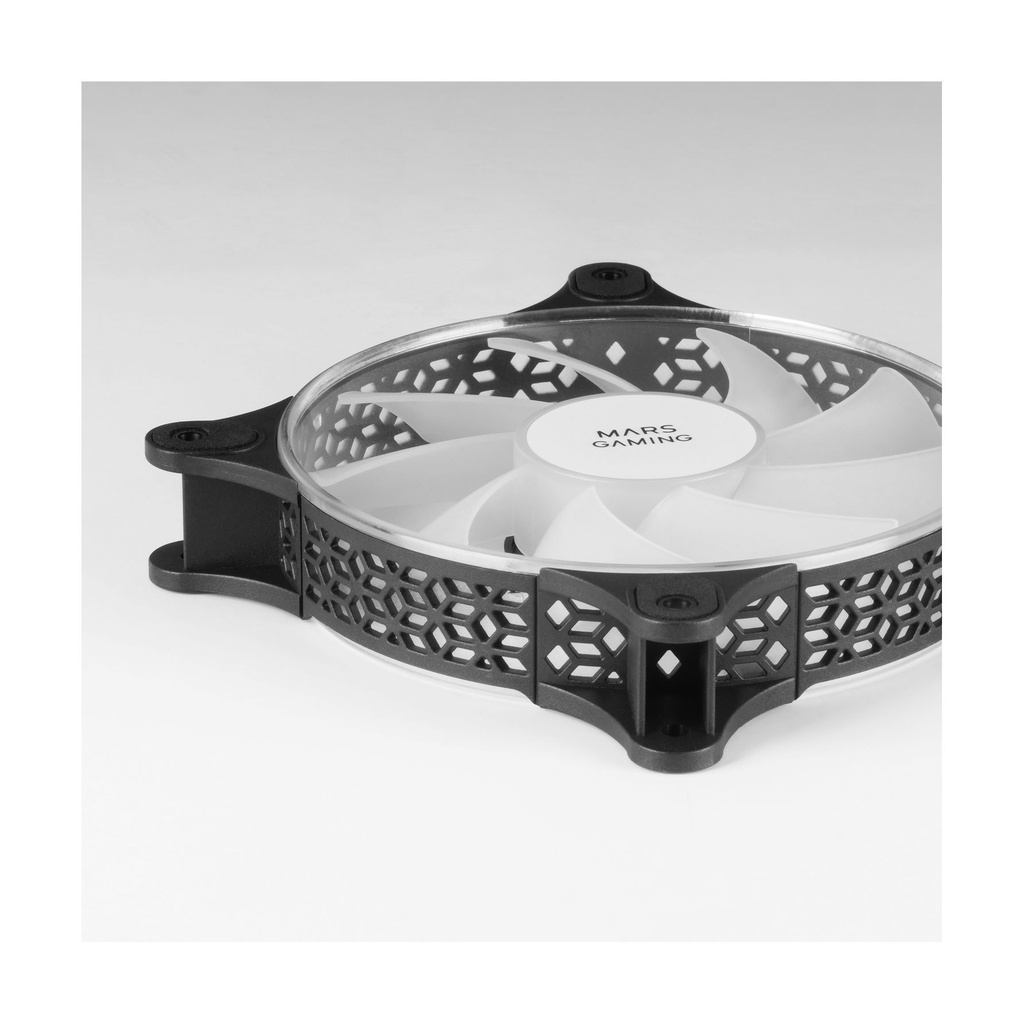 Pack 2 Ventiladores Mars Gaming MFDUO/ 12cm/ FRGB