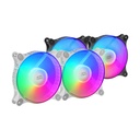 Pack 2 Ventiladores Mars Gaming MFDUOW/ 12cm/ FRGB/ Blancos