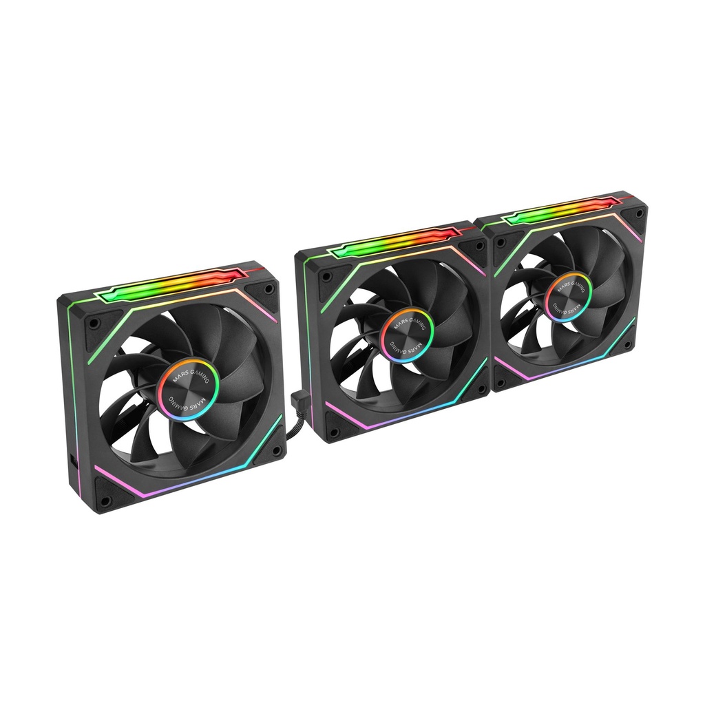 Pack 3 Ventiladores Invertidos Mars Gaming MF-LINKFINITYKIT2R/ 12cm/ ARGB