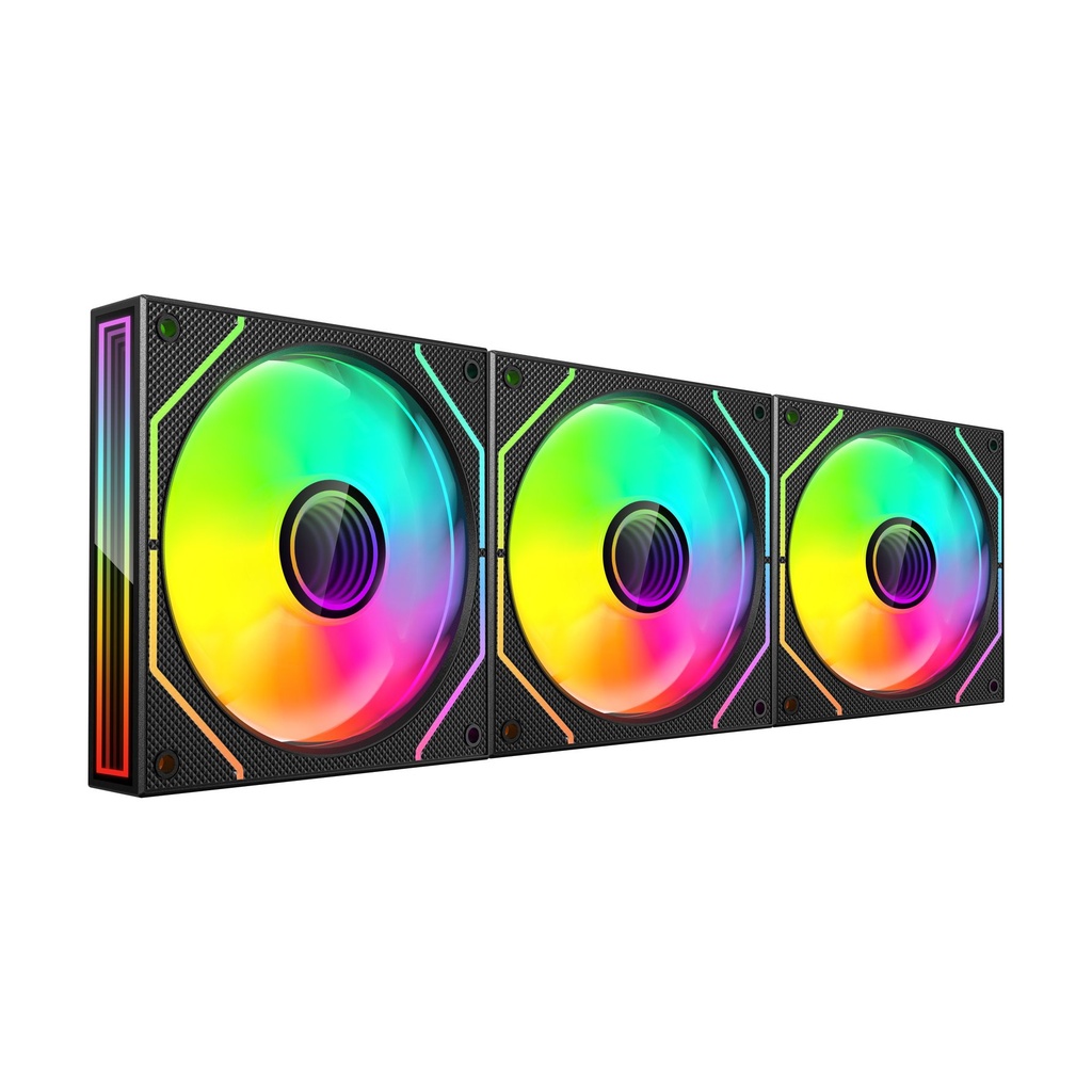 Pack 3 Ventiladores Mars Gaming MF-3DPROKIT/ 12cm + HUB + Mando a Distancia/ ARGB