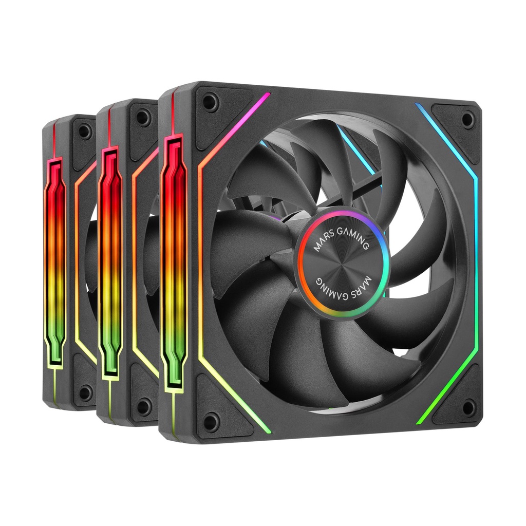 Pack 3 Ventiladores Mars Gaming MF-LINKFINITYKIT2/ 12cm/ ARGB