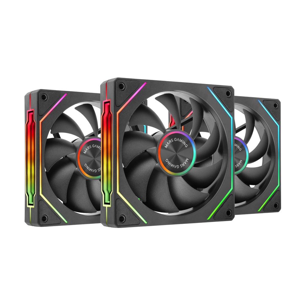 Pack 3 Ventiladores Mars Gaming MF-LINKFINITYKIT2/ 12cm/ ARGB
