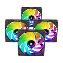 Pack 4 Ventiladores Mars Gaming MF-SI4KIT/ 12cm + HUB + Mando a Distancia/ ARGB
