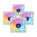 Pack 4 Ventiladores Mars Gaming MF-SI4KIT/ 12cm + HUB + Mando a Distancia/ ARGB/ Blancos