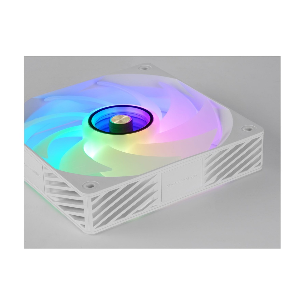Pack 4 Ventiladores Mars Gaming MF-SI4KIT/ 12cm + HUB + Mando a Distancia/ ARGB/ Blancos