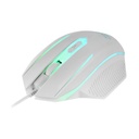Mars Gaming MCP124 Gaming Pack/ H-MECH Keyboard + Optical Mouse + Mouse Pad/ White