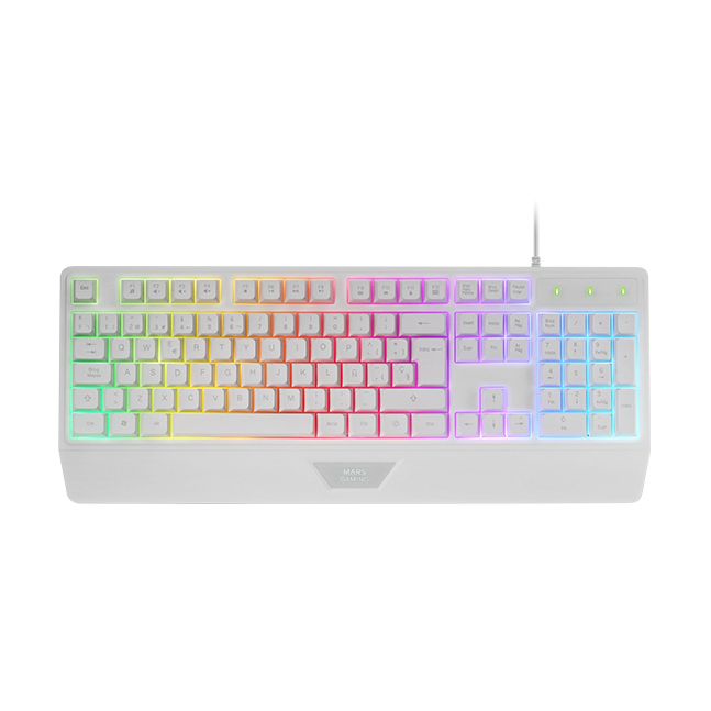 Mars Gaming MCP124PROWES Gaming Pack/ Keyboard + Optical Mouse + Headphones + Mouse Pad/ White
