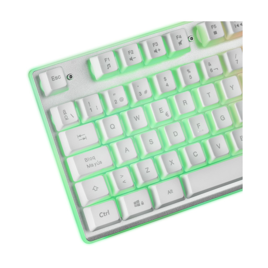 Mars Gaming MCPX Gaming Pack/ H-MECH Keyboard + Optical Mouse + Mouse Pad/ White