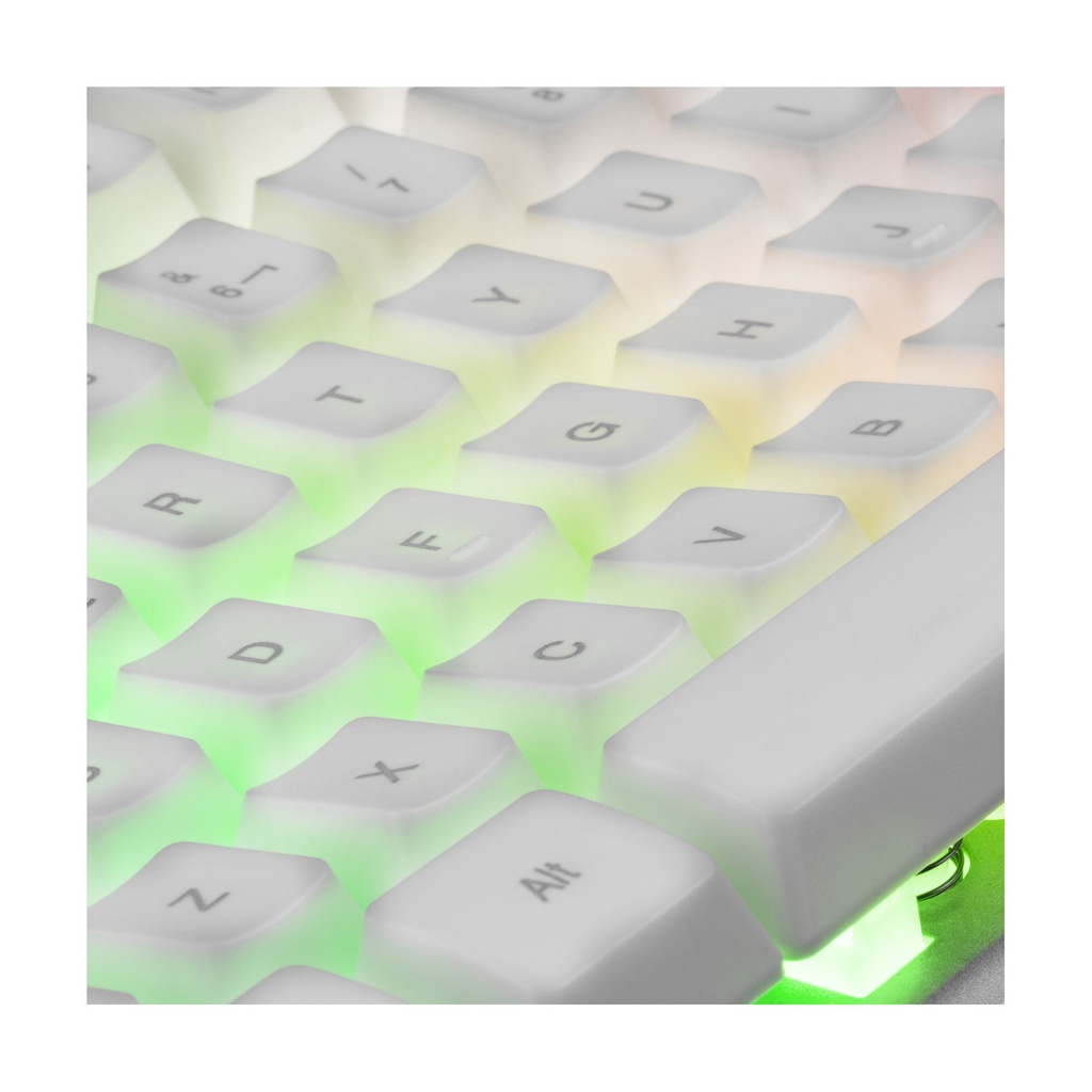 Mars Gaming MCPX Gaming Pack/ H-MECH Keyboard + Optical Mouse + Mouse Pad/ White