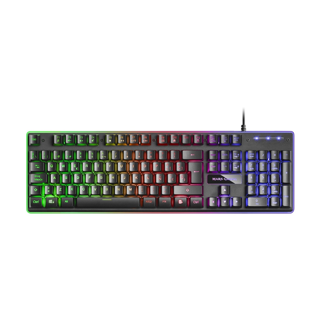 Mars Gaming MCPX Gaming Pack/ H-MECH Keyboard + Optical Mouse + Mouse Pad/ Black