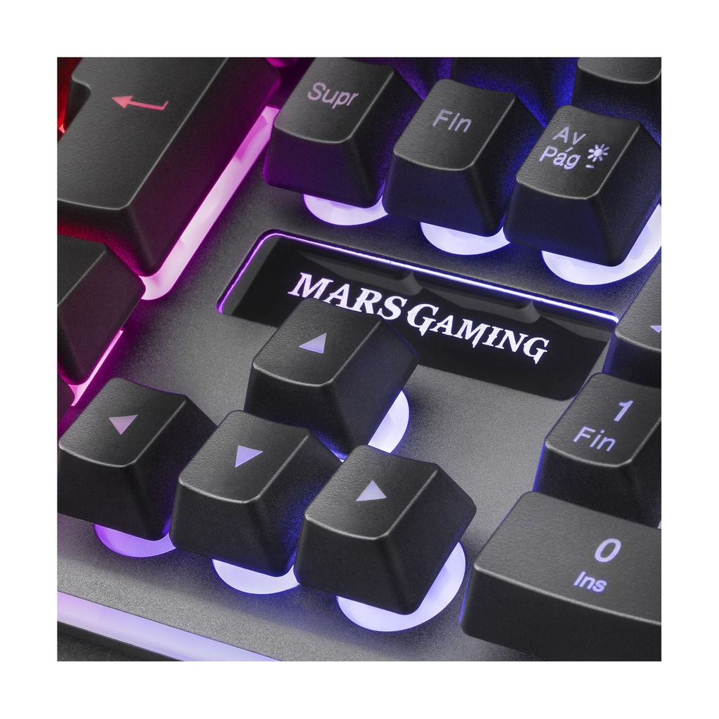 Mars Gaming MCPX Gaming Pack/ H-MECH Keyboard + Optical Mouse + Mouse Pad/ Black