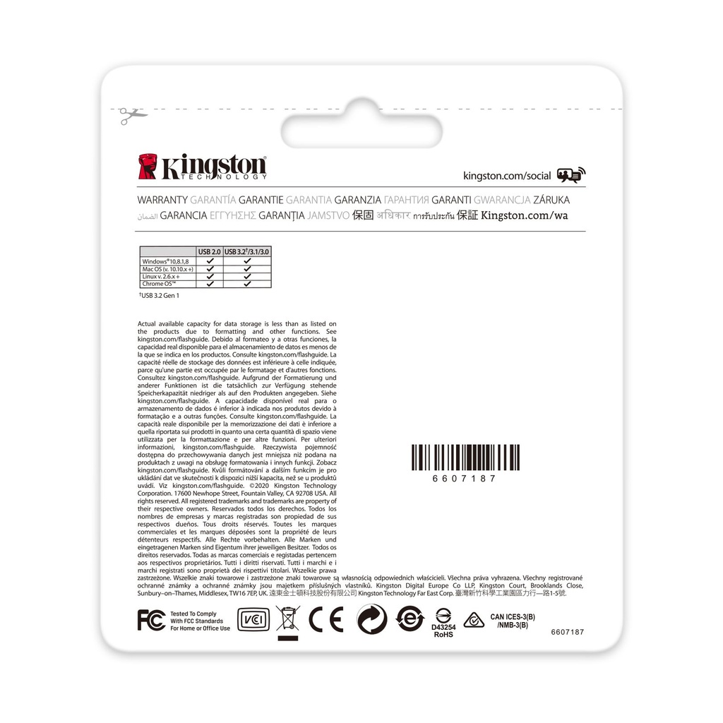 Pendrive 128GB Kingston DataTraveler Exodia USB 3.2