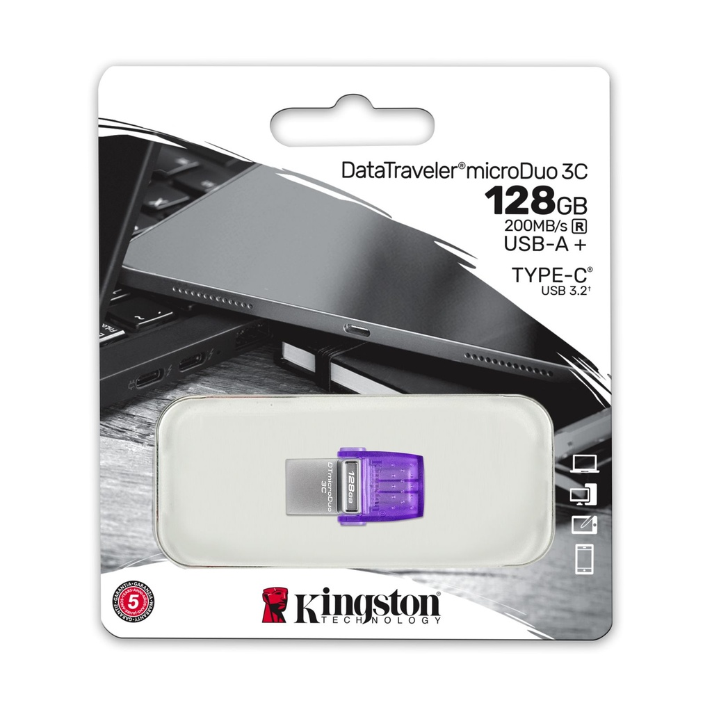 Pendrive 128GB Kingston DataTraveler microDuo 3C USB 3.2